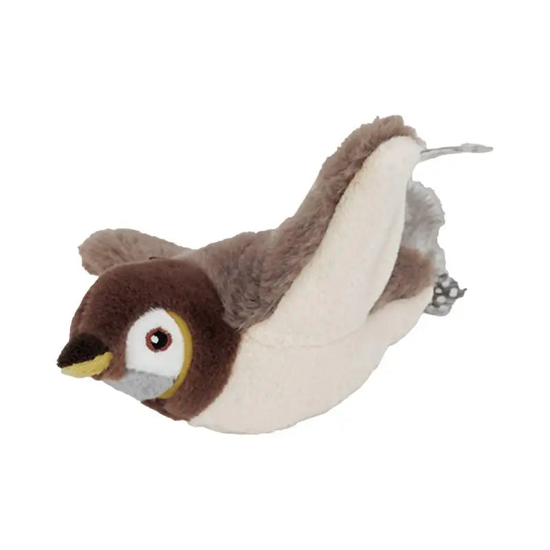 Bird Cat Toy Flapping Plush Toys Simulation Bird Toy Sparrow USB Rechargeable Vivid Chirping Kitten Toys Interactive Cat Toys