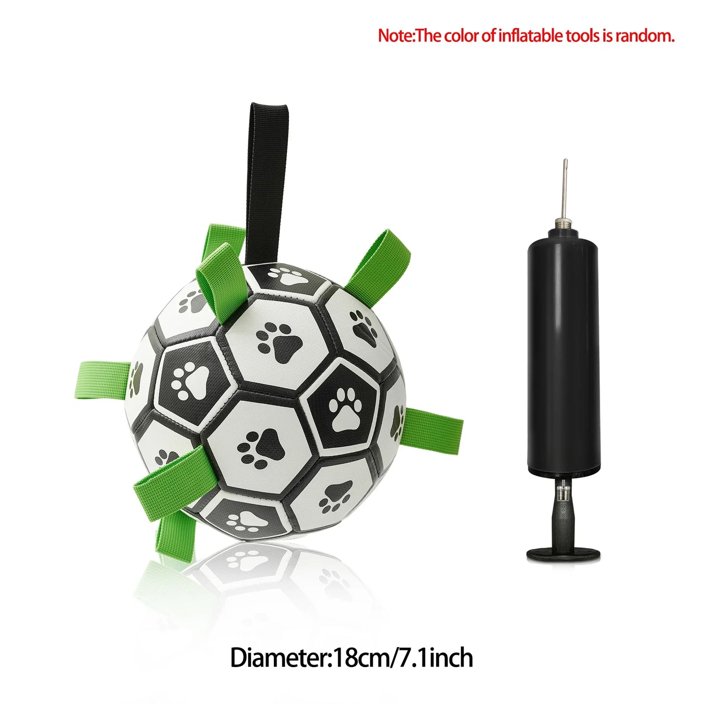 Dog Toys Soccer Ball with Straps Interactive Dog Toy for Tug of War Puppy Pet Toys for Large Dogs Chihuahua Dog Accessories