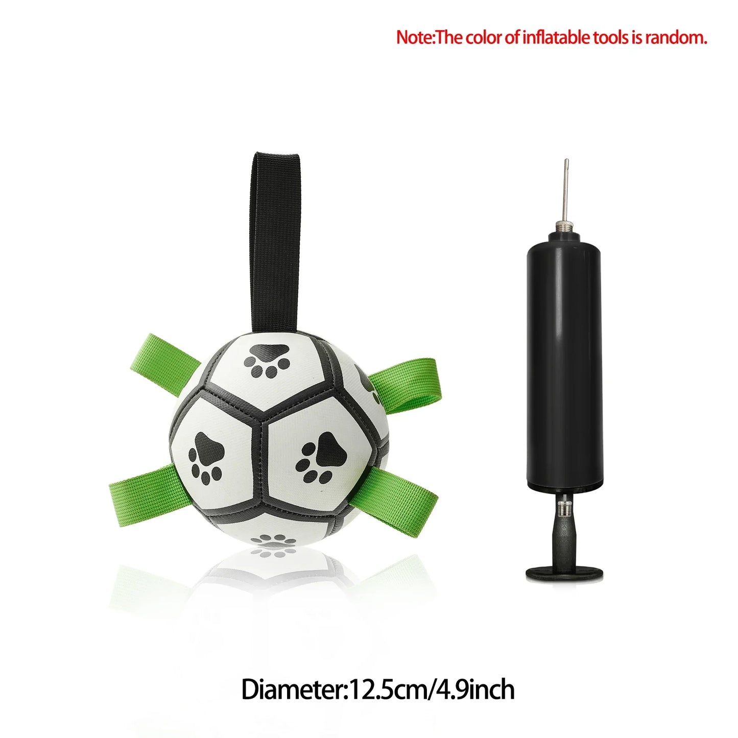 Dog Toys Soccer Ball with Straps Interactive Dog Toy for Tug of War Puppy Pet Toys for Large Dogs Chihuahua Dog Accessories
