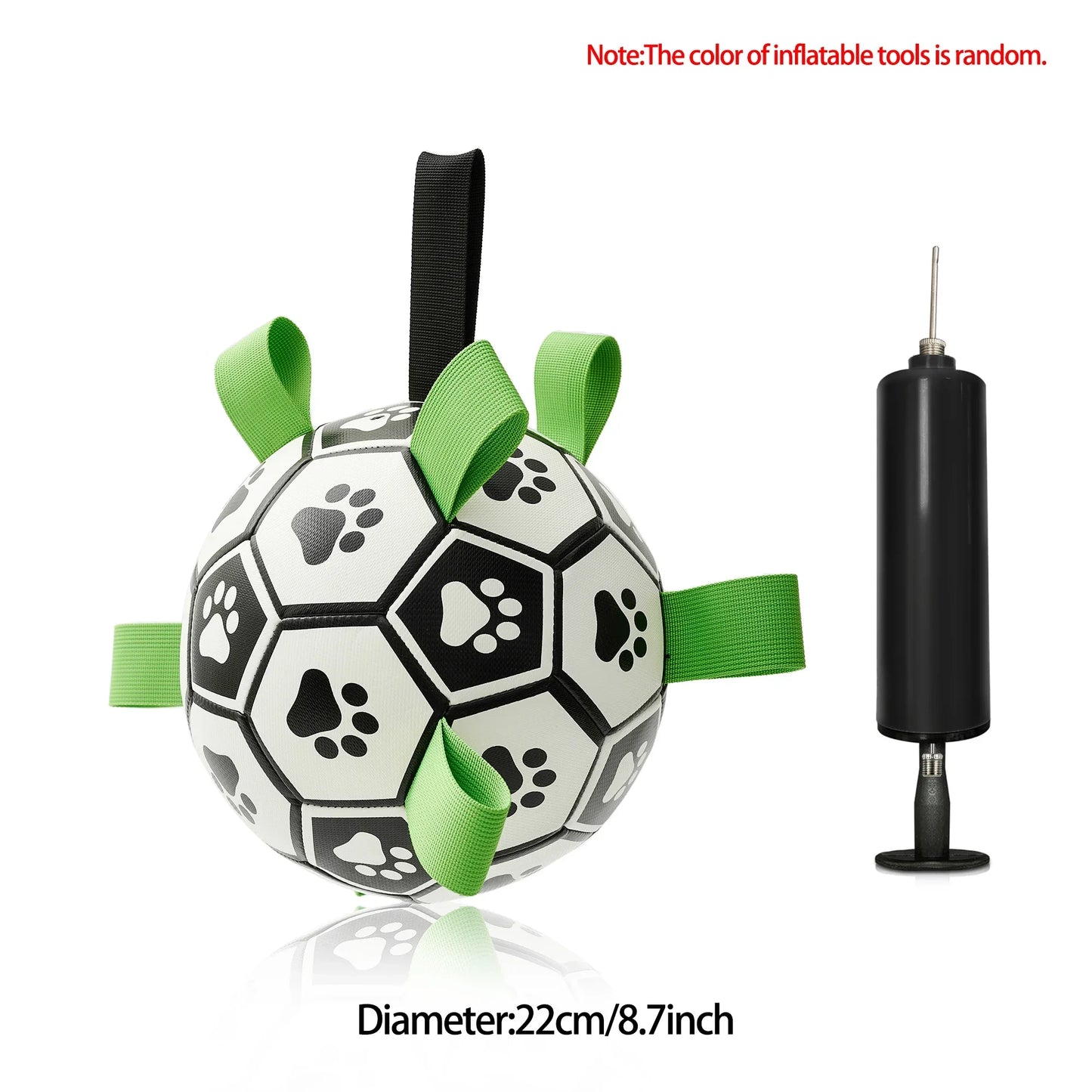 Dog Toys Soccer Ball with Straps Interactive Dog Toy for Tug of War Puppy Pet Toys for Large Dogs Chihuahua Dog Accessories
