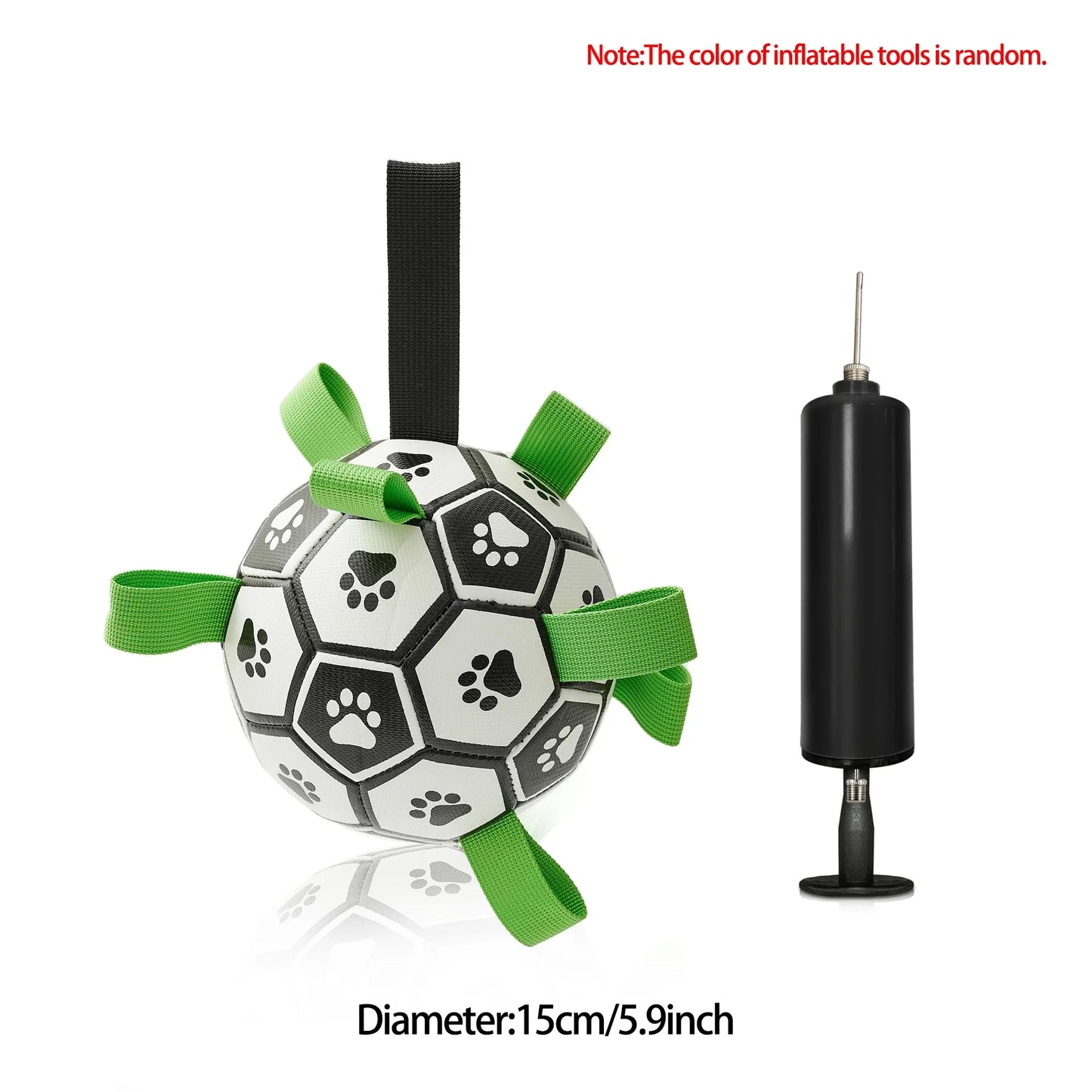 Dog Toys Soccer Ball with Straps Interactive Dog Toy for Tug of War Puppy Pet Toys for Large Dogs Chihuahua Dog Accessories